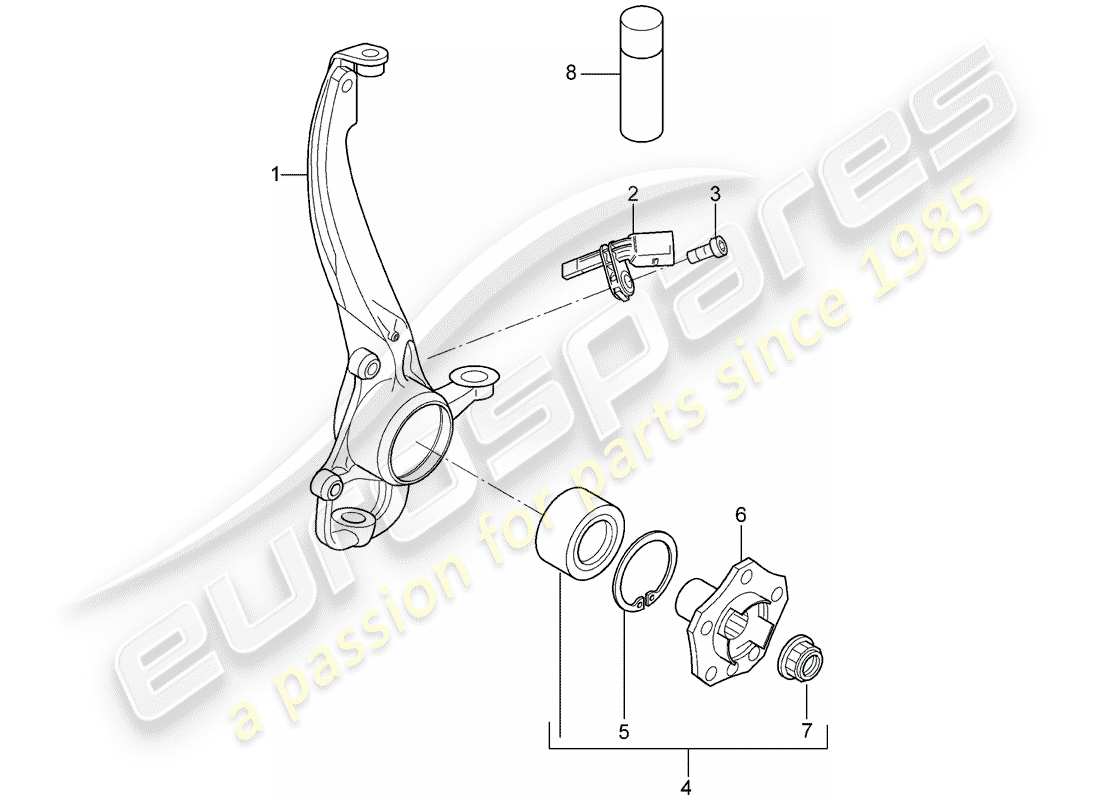 a part diagram from the porsche cayenne parts catalogue