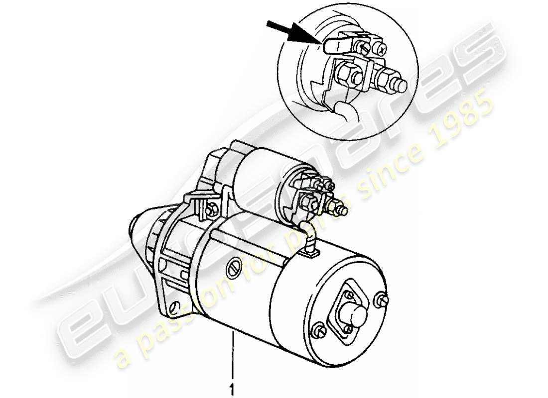 a part diagram from the porsche 1983 (refurbished and exchange catalogue) parts catalogue