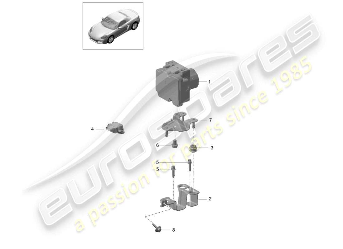 VIEW PARTS DIAGRAMS FROM THE PORSCHE BOXSTER PARTS CATALOGUE a part diagram from the porsche boxster parts catalogue