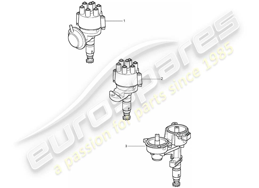 a part diagram from the porsche 1980 (refurbished and exchange catalogue) parts catalogue