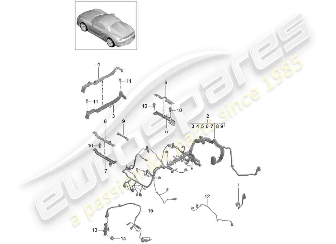 part diagram containing part number 98160913350