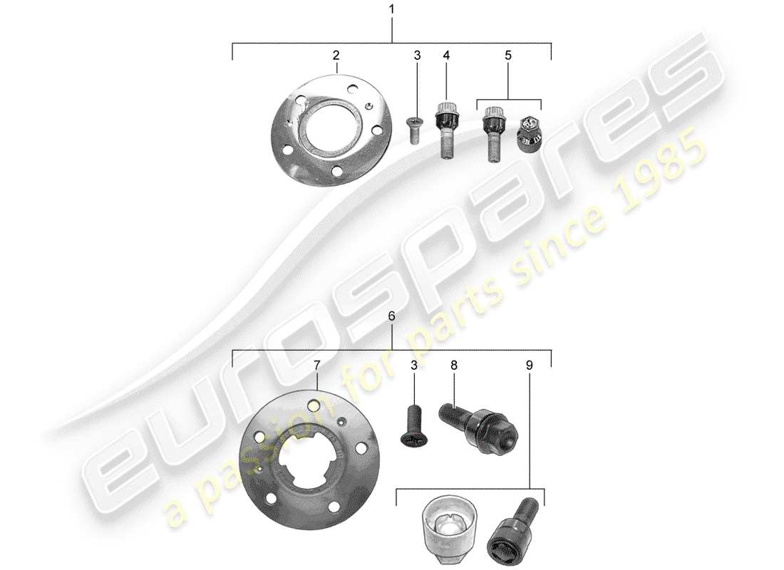 a part diagram from the porsche 2014 (tequipment panamera) parts catalogue