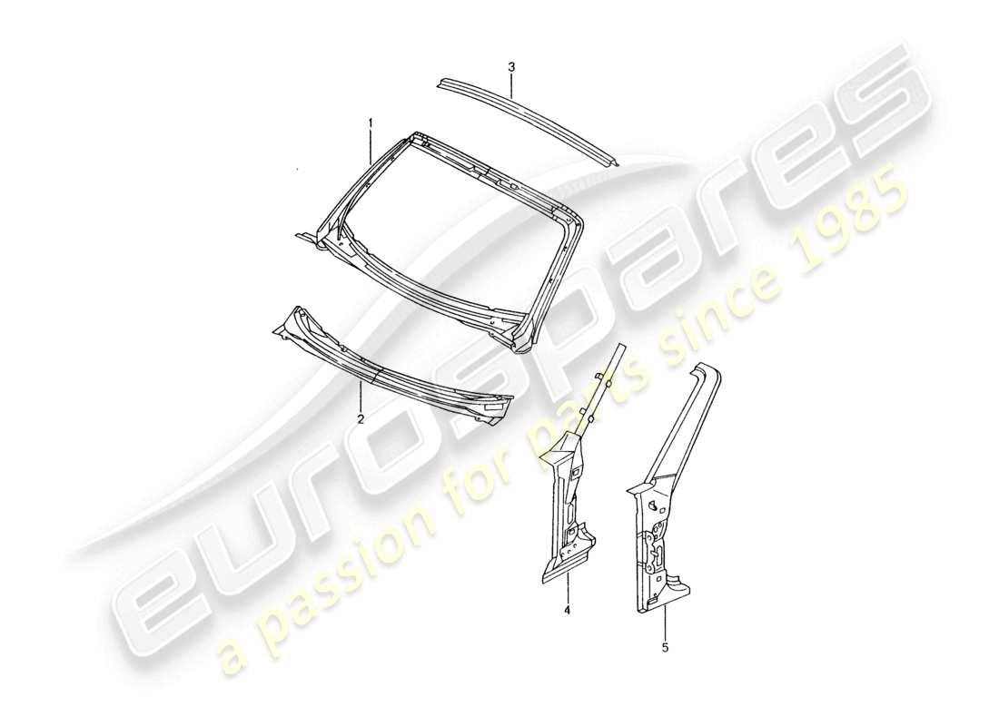 a part diagram from the porsche boxster parts catalogue