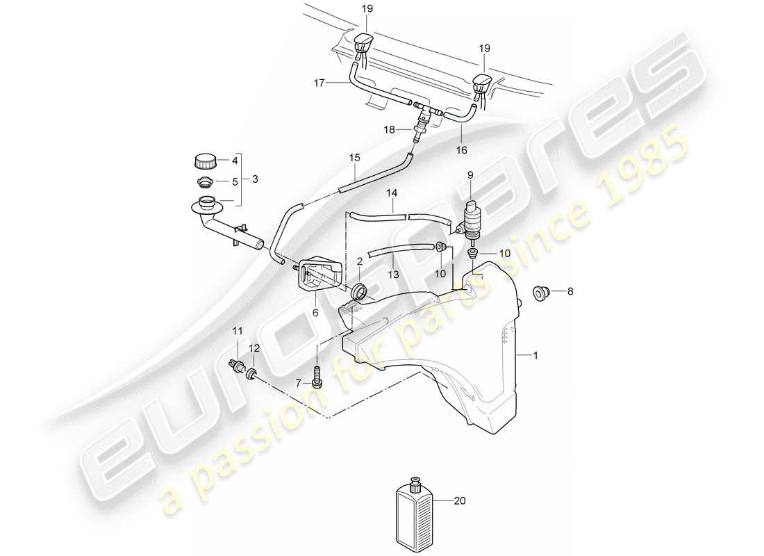VIEW PARTS DIAGRAMS FROM THE PORSCHE 997 PARTS CATALOGUE a part diagram from the porsche 997 parts catalogue