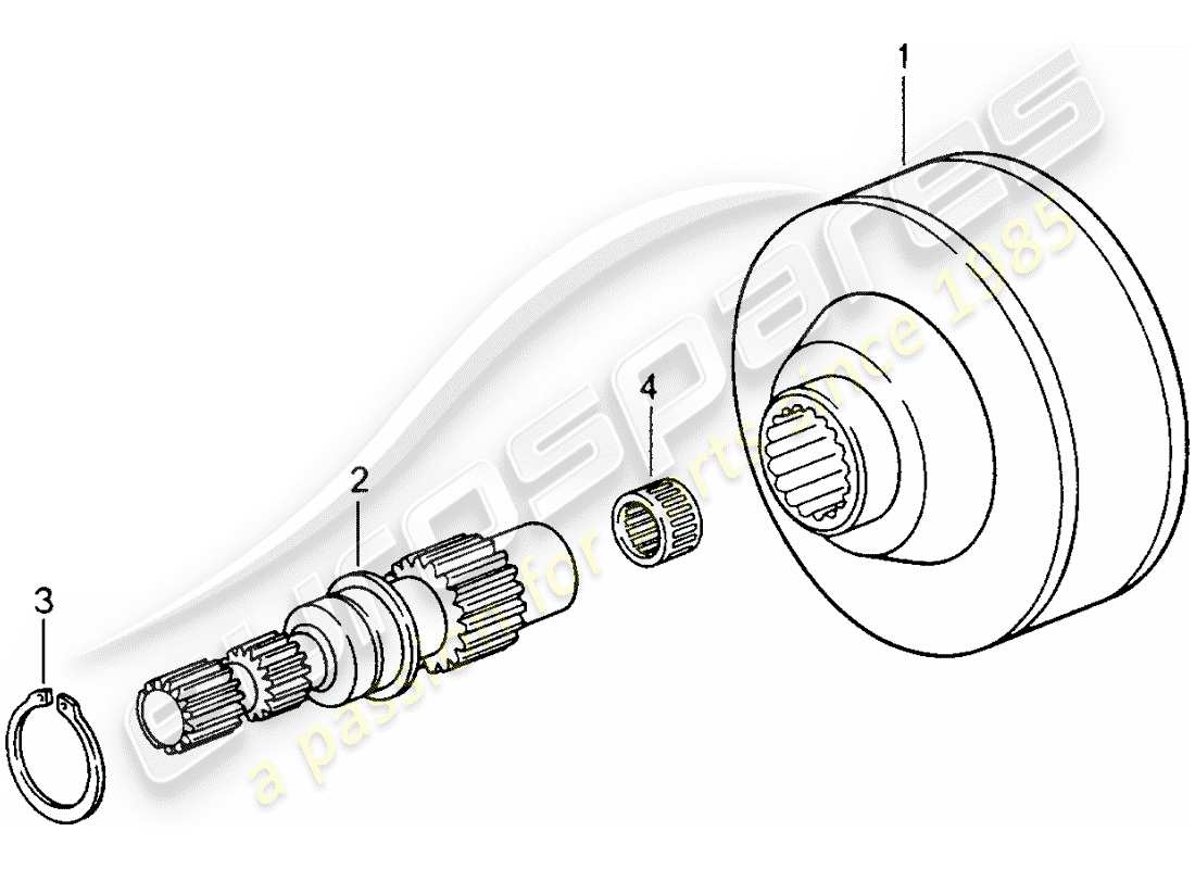 a part diagram from the porsche 993 parts catalogue