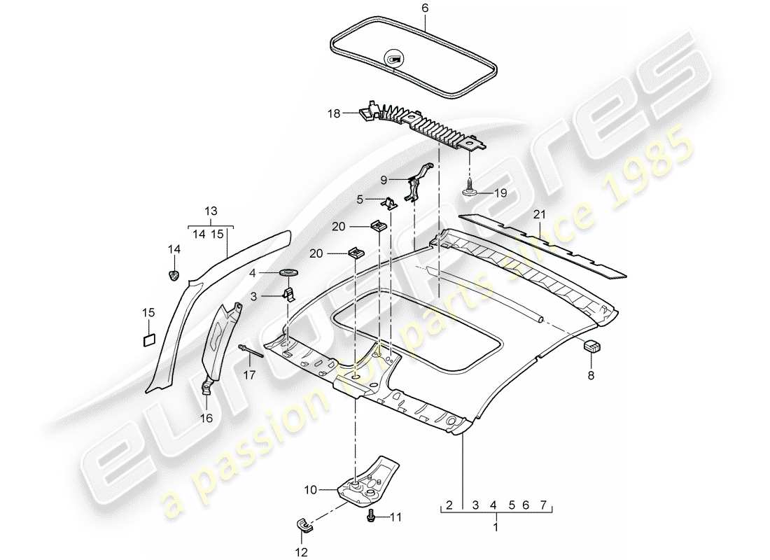part diagram containing part number 99755518100