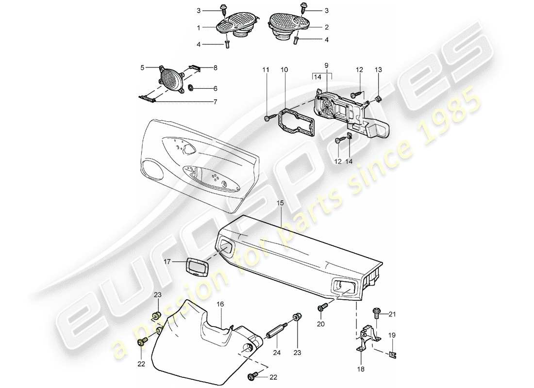 VIEW PARTS DIAGRAMS FROM THE PORSCHE 996 PARTS CATALOGUE a part diagram from the porsche 996 parts catalogue