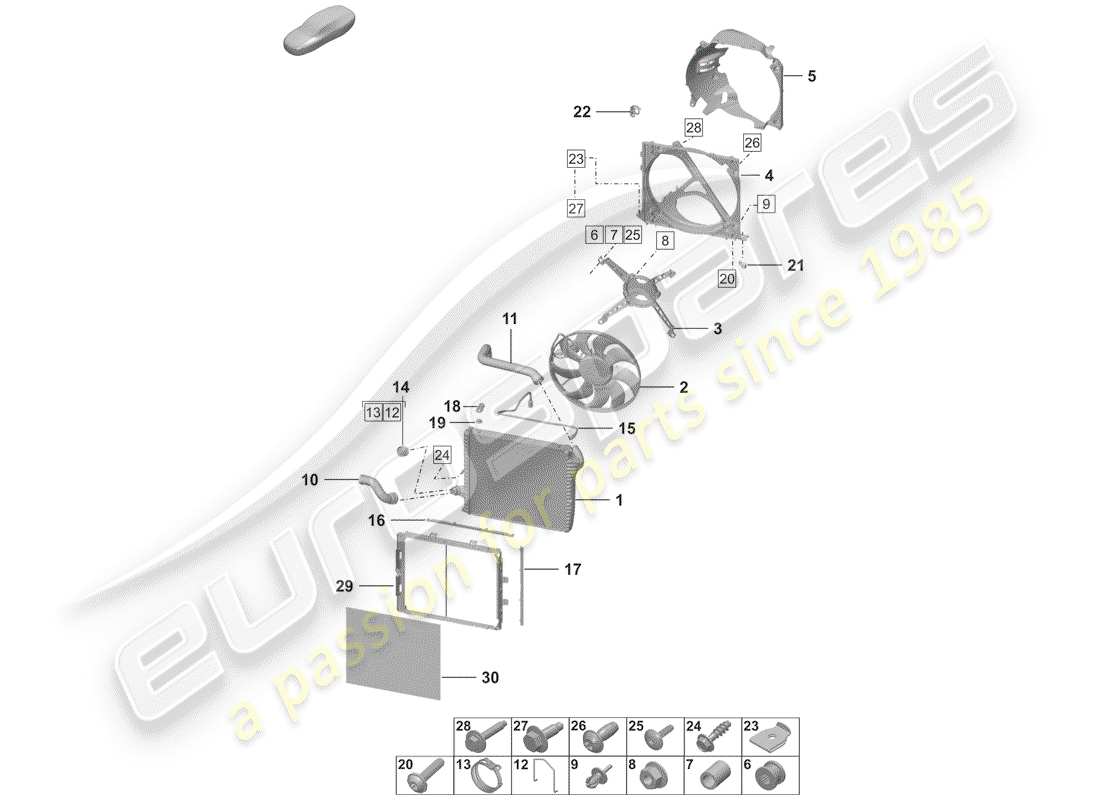 part diagram containing part number paf008813