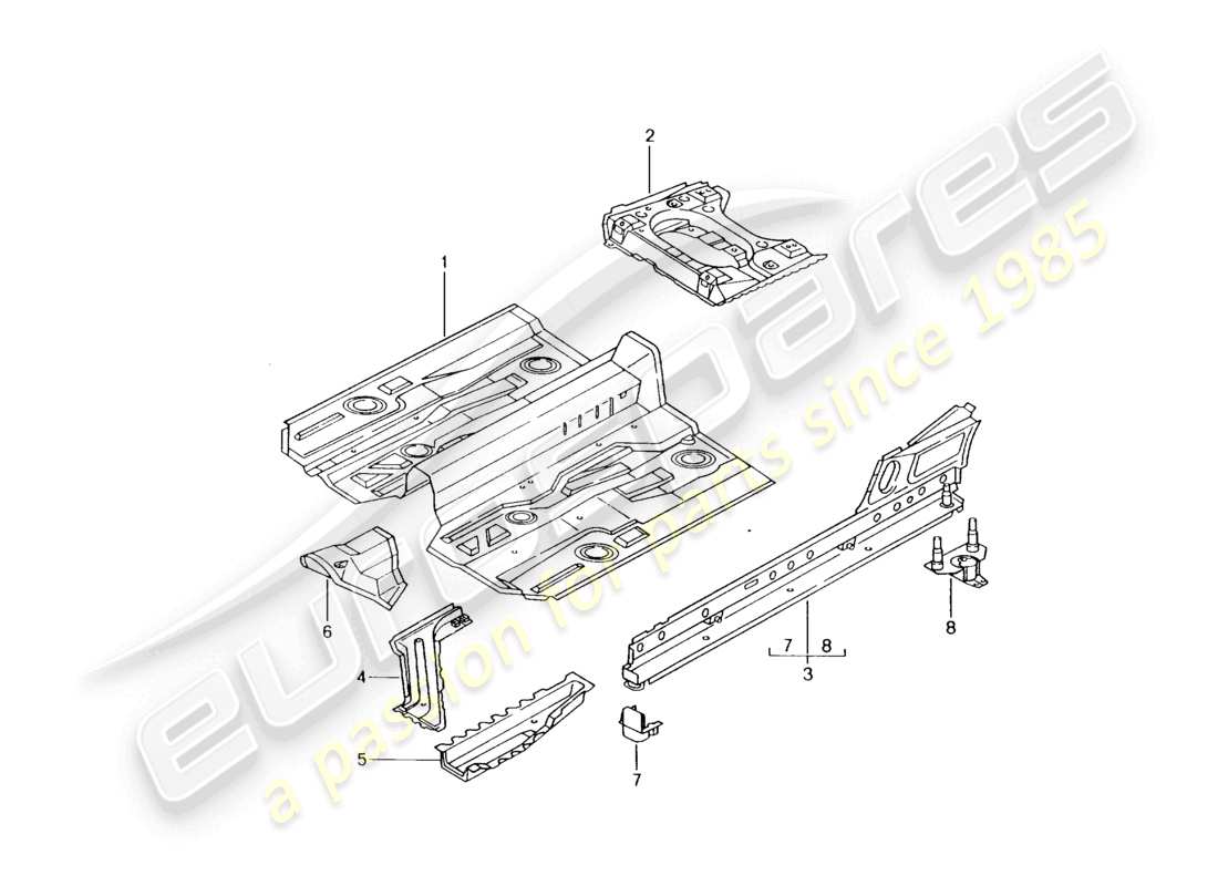 a part diagram from the porsche boxster parts catalogue