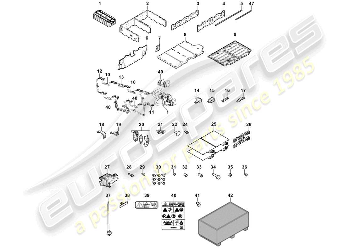a part diagram from the porsche 2011 (cayenne e2 92a) parts catalogue