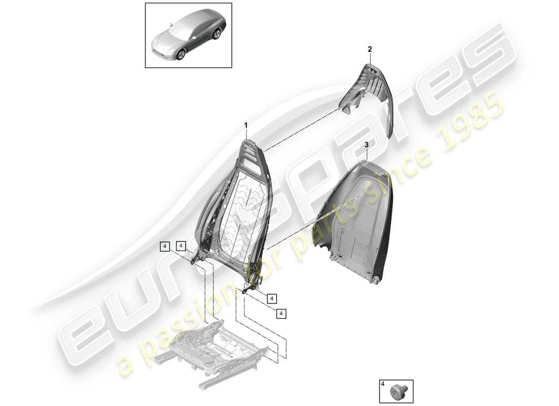 VIEW PARTS DIAGRAMS FROM THE PORSCHE PANAMERA PARTS CATALOGUE a part diagram from the porsche panamera parts catalogue