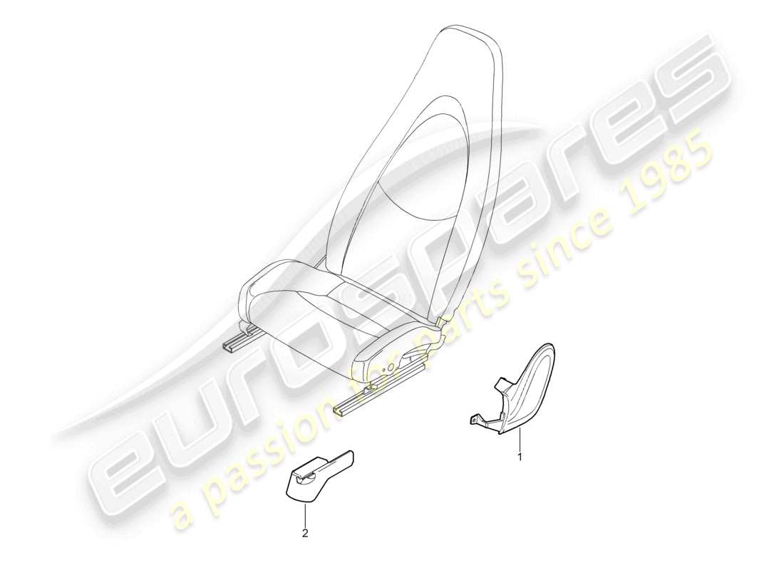 a part diagram from the porsche 2006 (987 cayman) parts catalogue