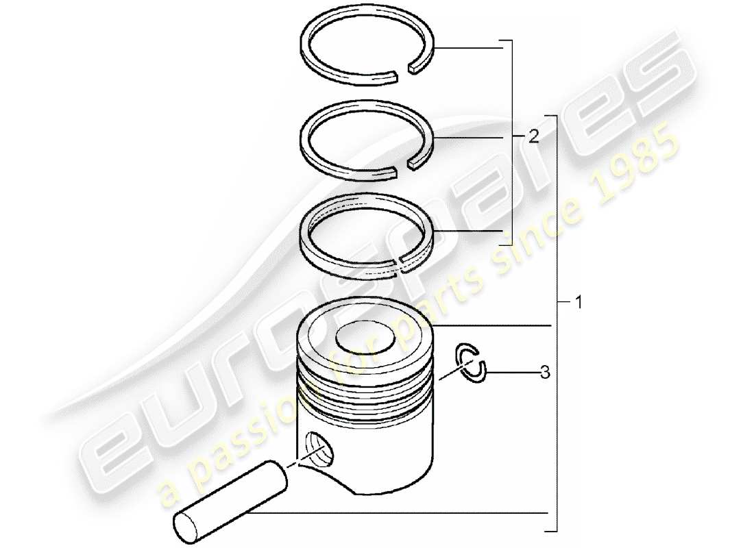 a part diagram from the porsche 2005 (cayenne e1 9pa) parts catalogue