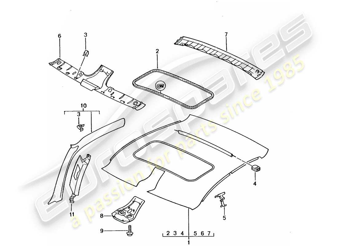 part diagram containing part number 99655555710