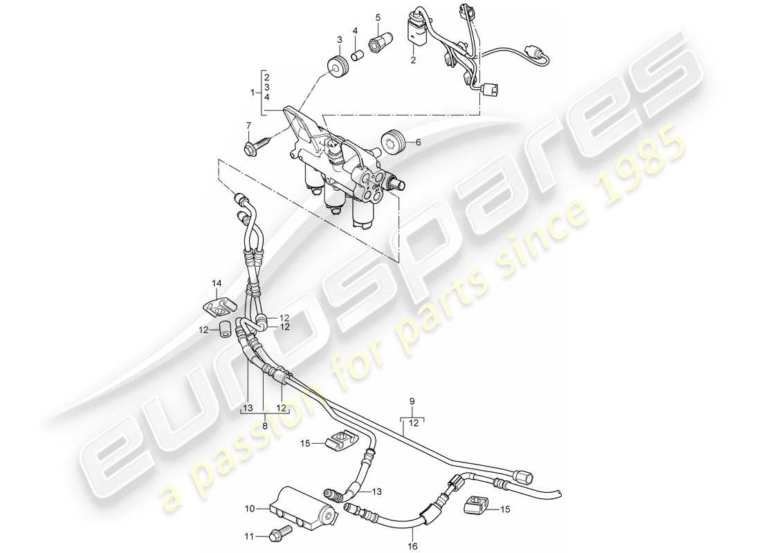 VIEW PARTS DIAGRAMS FROM THE PORSCHE CAYENNE PARTS CATALOGUE a part diagram from the porsche cayenne parts catalogue