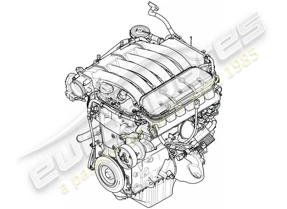 VIEW PARTS DIAGRAMS FROM THE PORSCHE CAYENNE PARTS CATALOGUE a part diagram from the porsche cayenne parts catalogue