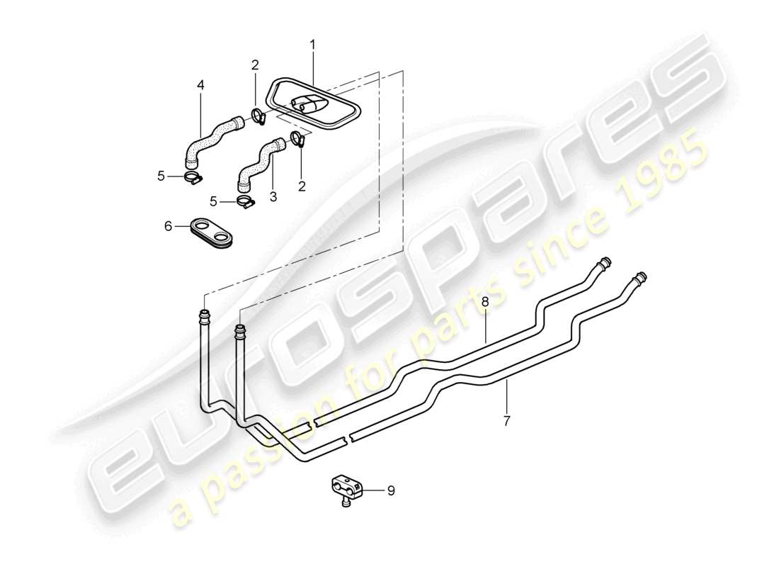VIEW PARTS DIAGRAMS FROM THE PORSCHE BOXSTER PARTS CATALOGUE a part diagram from the porsche boxster parts catalogue