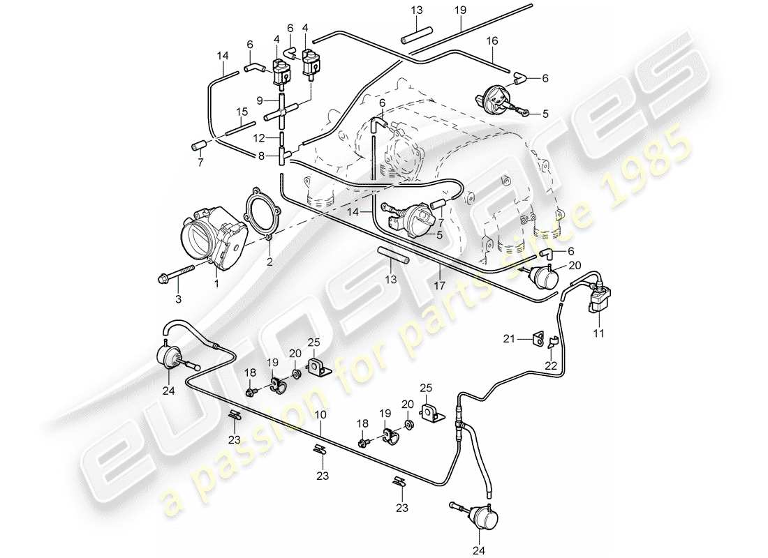 VIEW PARTS DIAGRAMS FROM THE PORSCHE 997 PARTS CATALOGUE a part diagram from the porsche 997 parts catalogue
