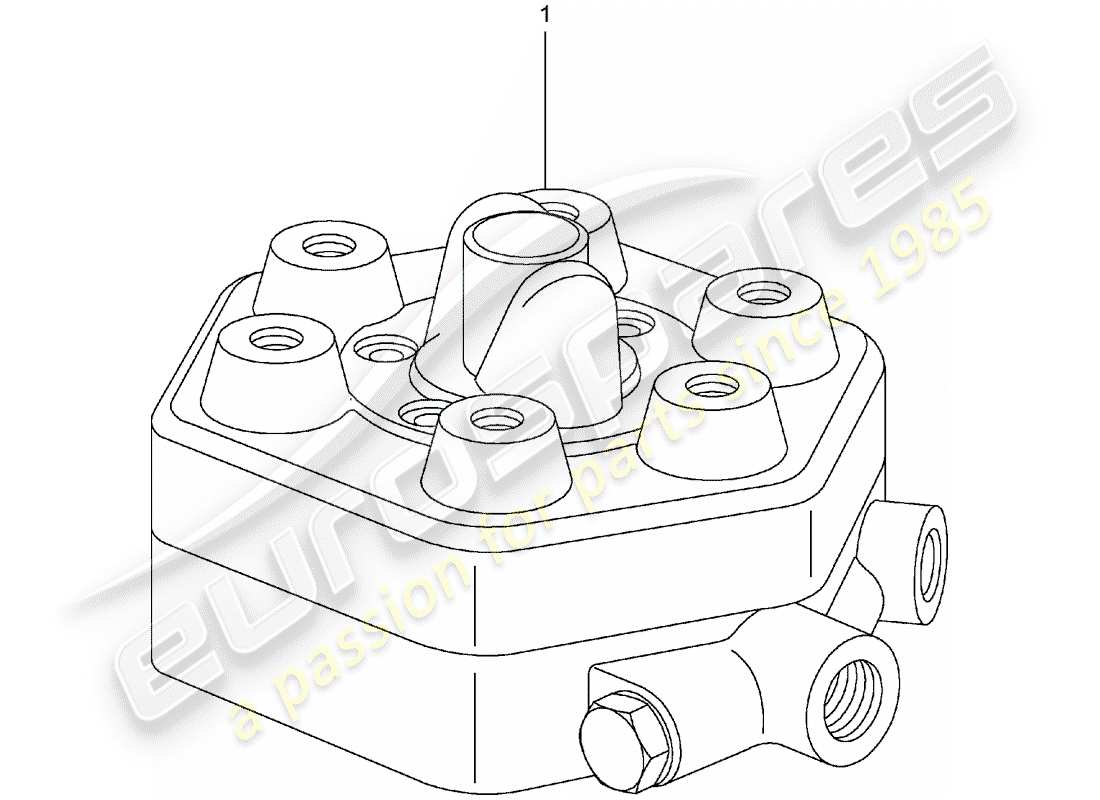a part diagram from the porsche 1992 (refurbished and exchange catalogue) parts catalogue