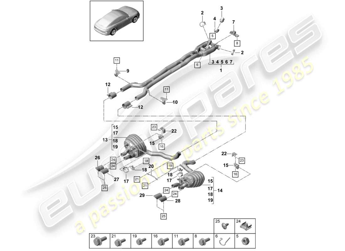 part diagram containing part number paf01552630