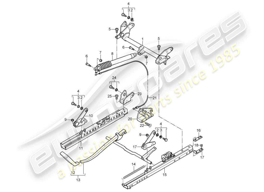 a part diagram from the porsche boxster parts catalogue