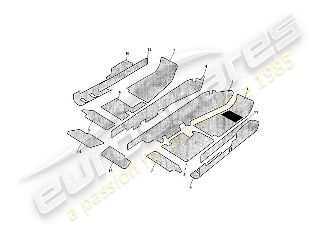 part diagram containing part number 697021