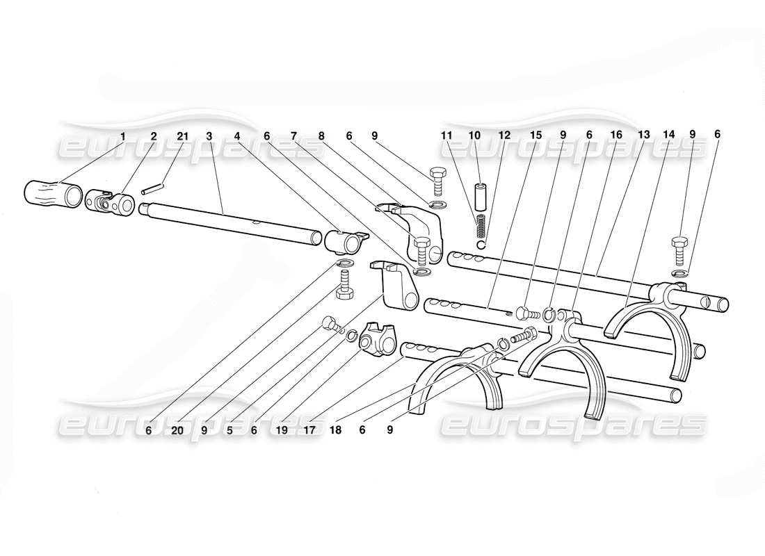 a part diagram from the lamborghini diablo parts catalogue