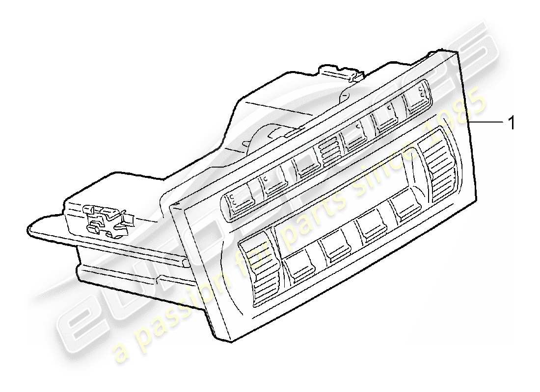 porsche 2008 (997-1) control switch part diagram