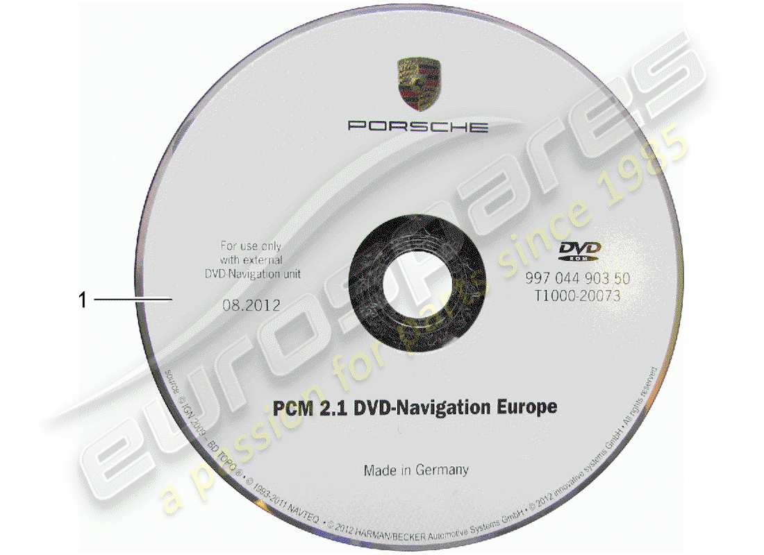 porsche 2018 (tequipment cayenne) navigation system part diagram