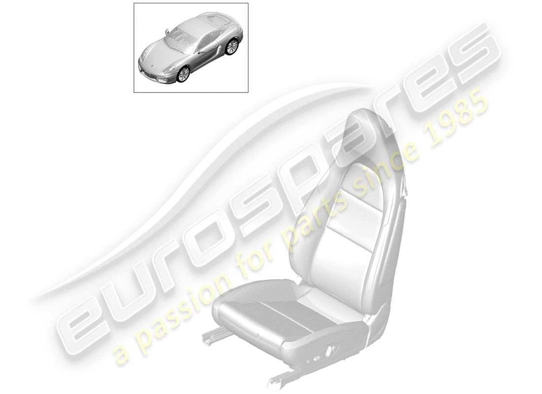 porsche 2014 (981 cayman) heater element parts diagram