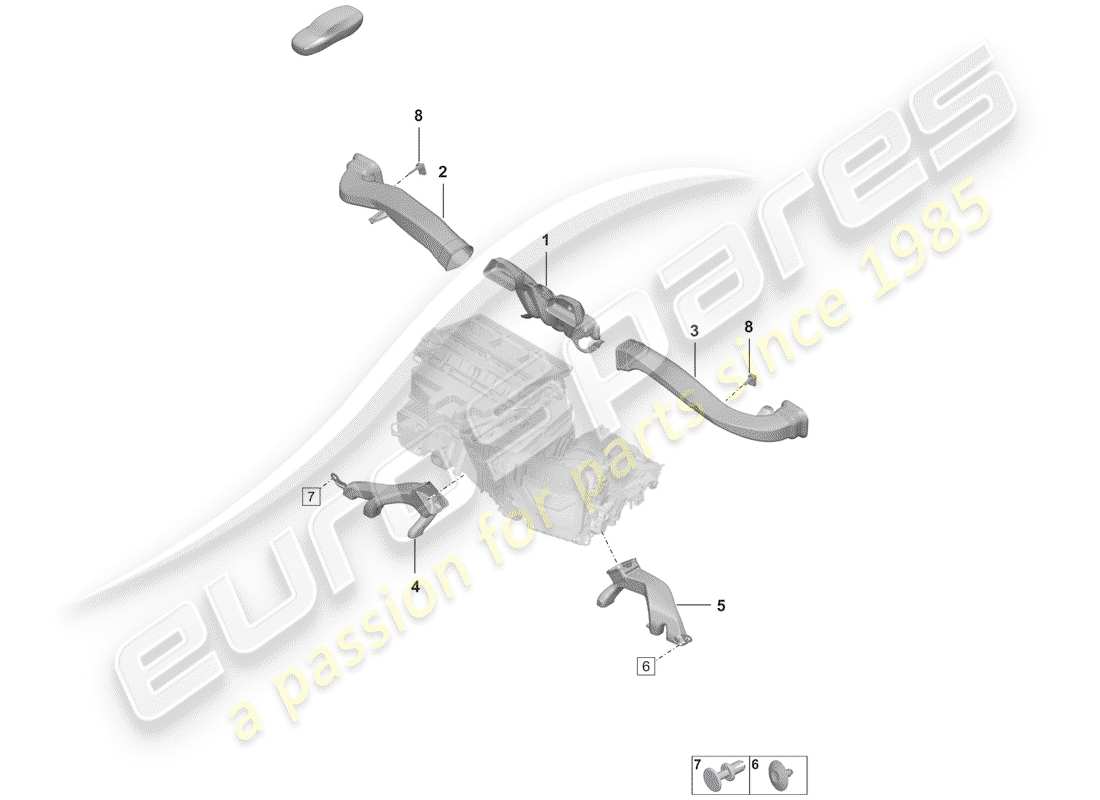 porsche 2019 (992-1) air conditioner parts diagram
