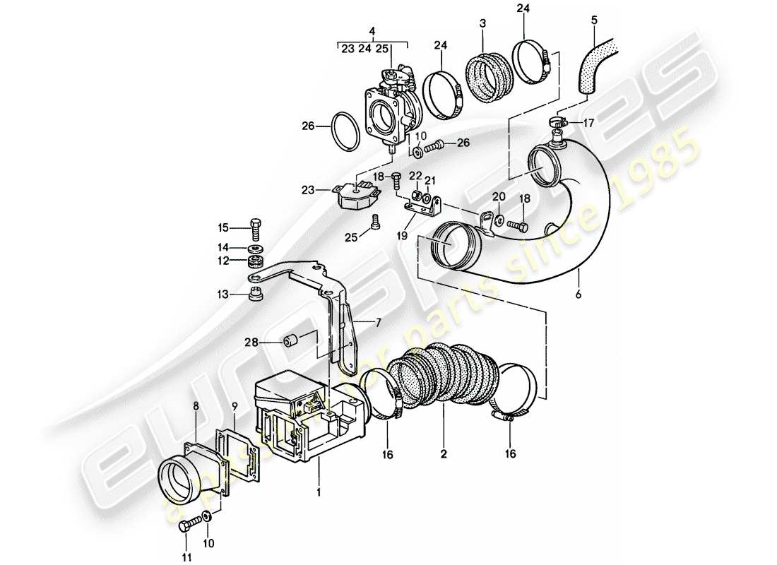 porsche 1986 (944) l-jetronic - 1 parts diagram