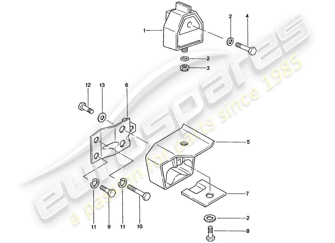 porsche 1979 (924) transmission suspension parts diagram