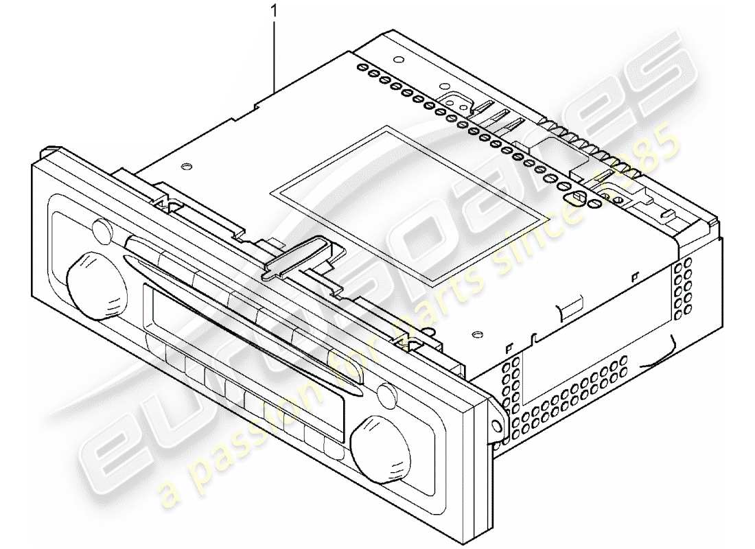 porsche 2017 (tequipment cayenne) radio unit part diagram