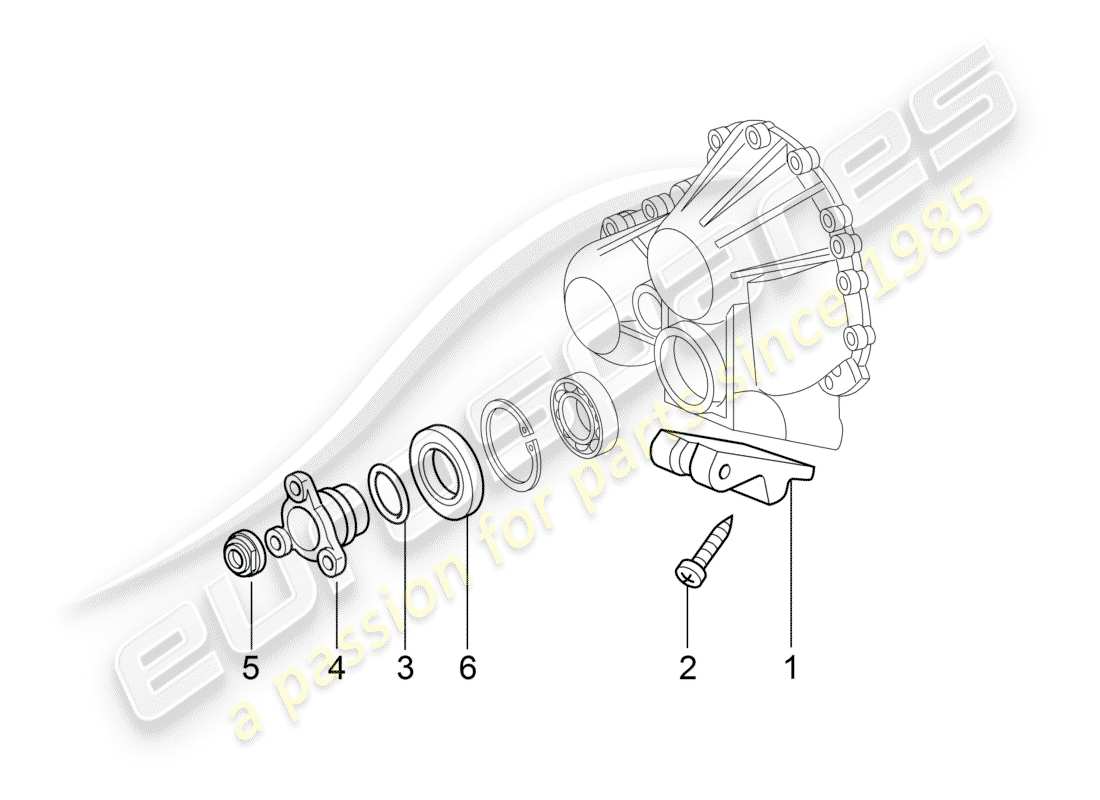 porsche 2008 (997-1 turbo / gt2) tiptronic parts diagram