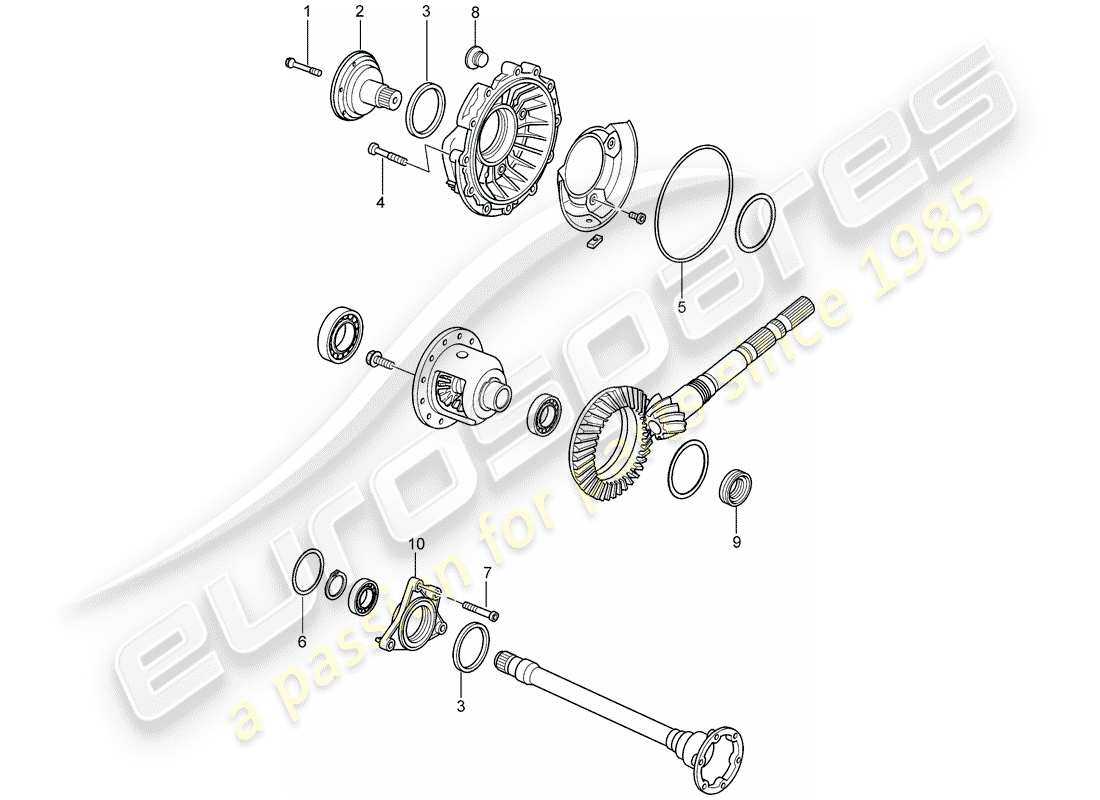 porsche 2007 (987 cayman) tiptronic part diagram