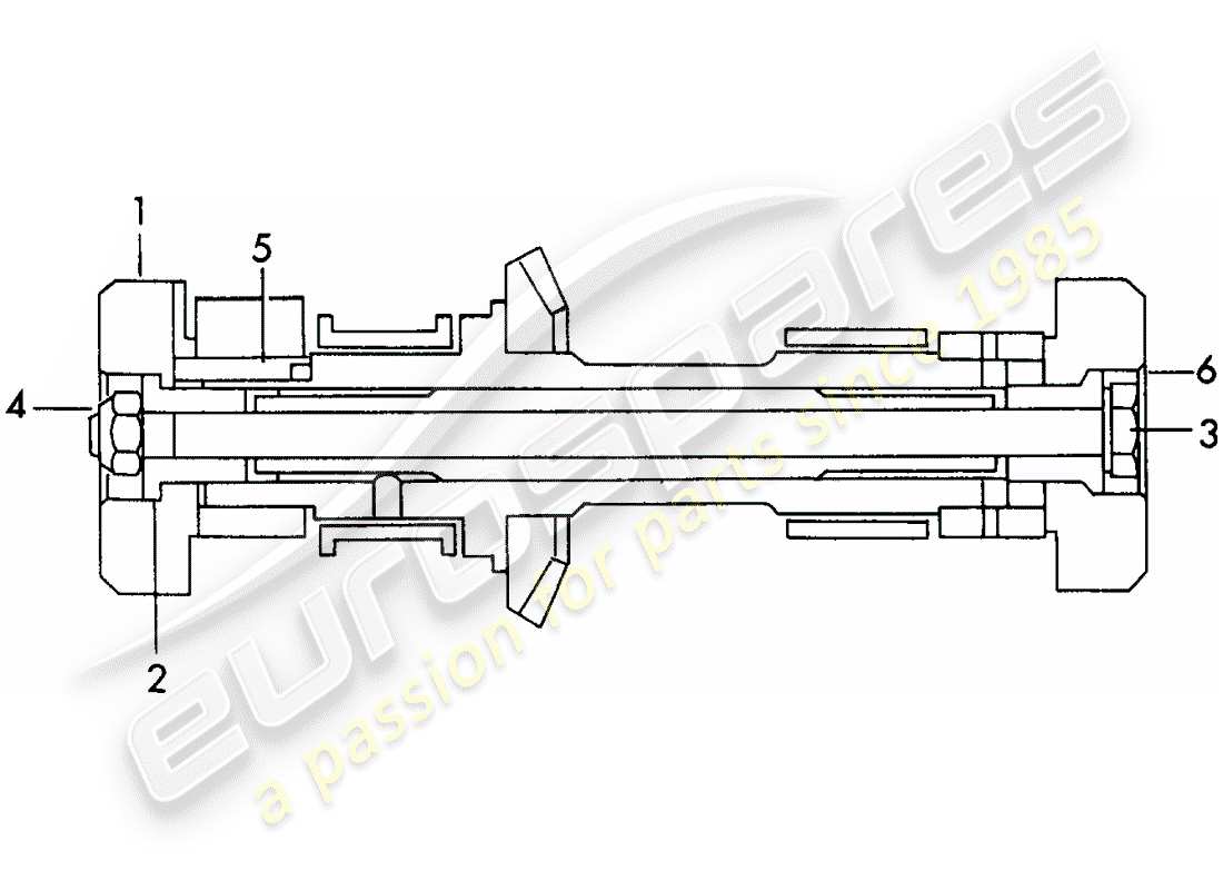 porsche 1963 (356b/356c) flywheel weights - for - camshaft - exhaust part diagram