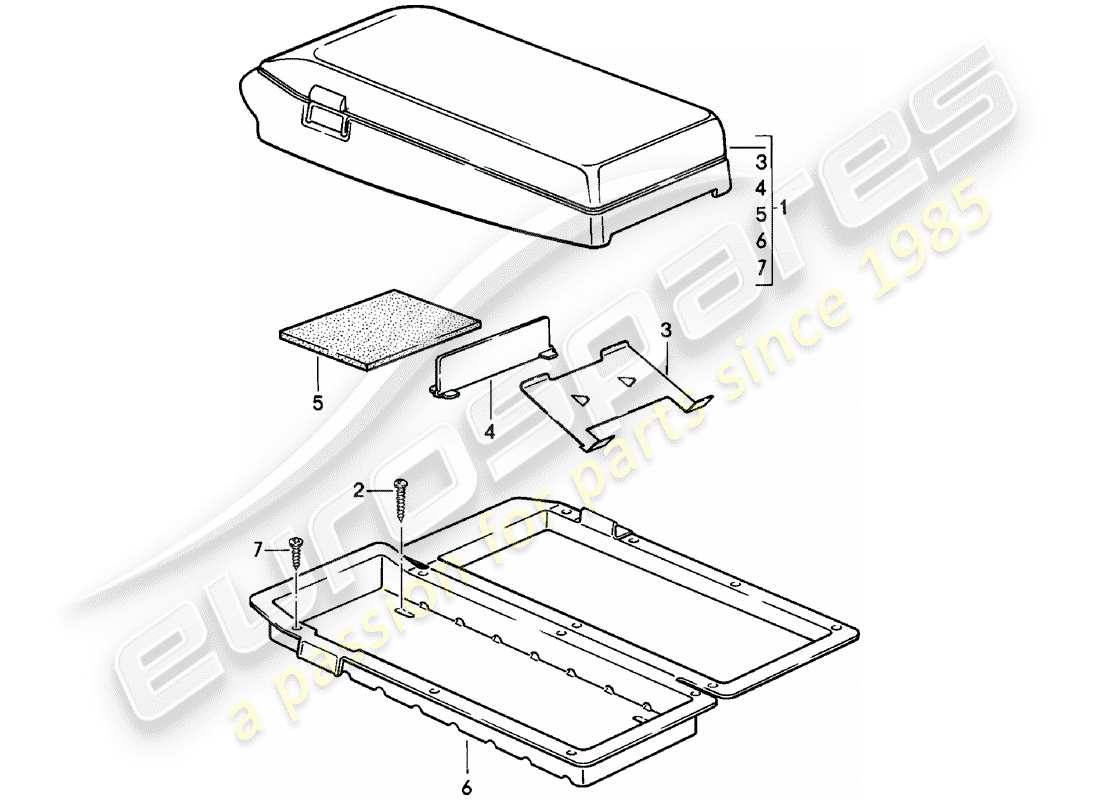 porsche 1982 (924) cassette holder part diagram