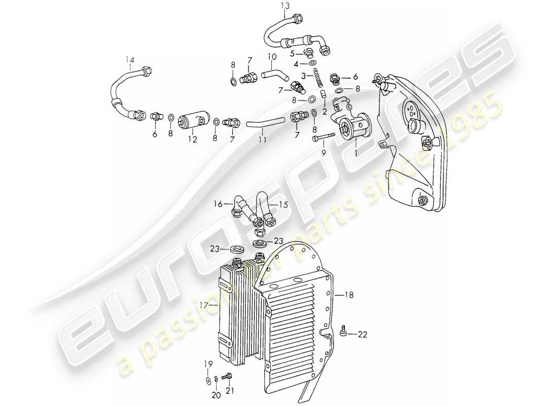 porsche 1971 (911) engine lubrication - auxiliary units - for - typ 901/10 911/02 - d >> - mj 1971 part diagram