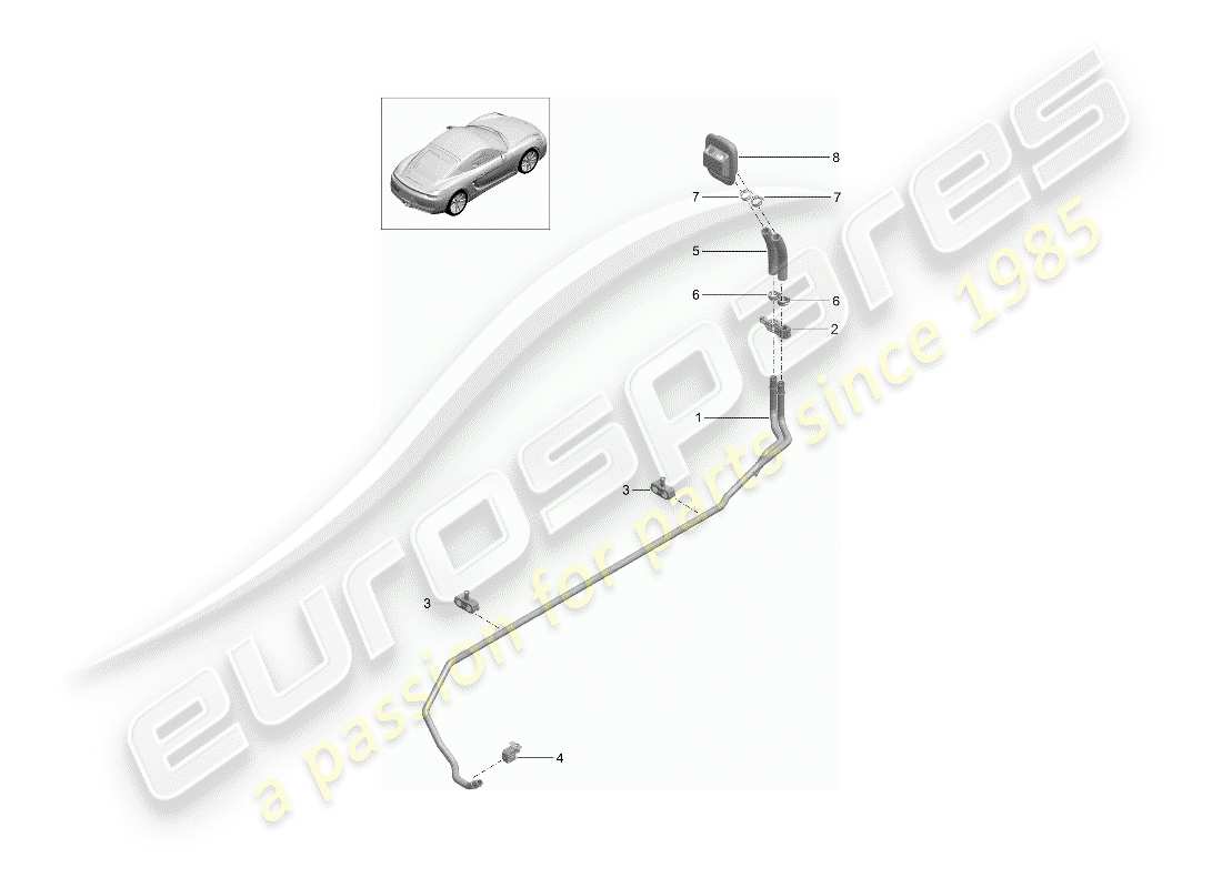 porsche 2016 (981 cayman) heater part diagram