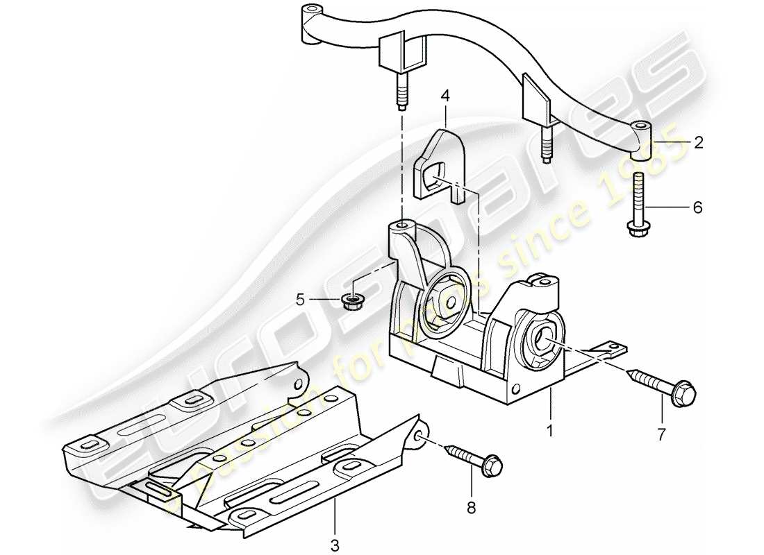 porsche 2007 (997-1 gt3) transmission suspension part diagram