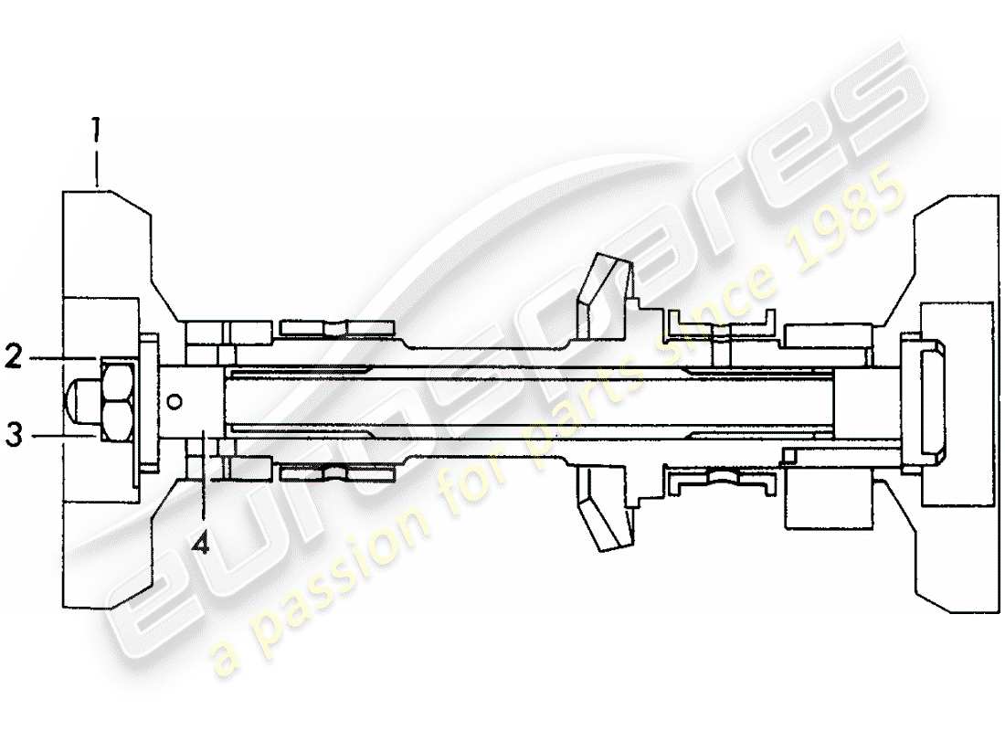 porsche 1964 (356b/356c) flywheel weights - for - camshaft - intake part diagram