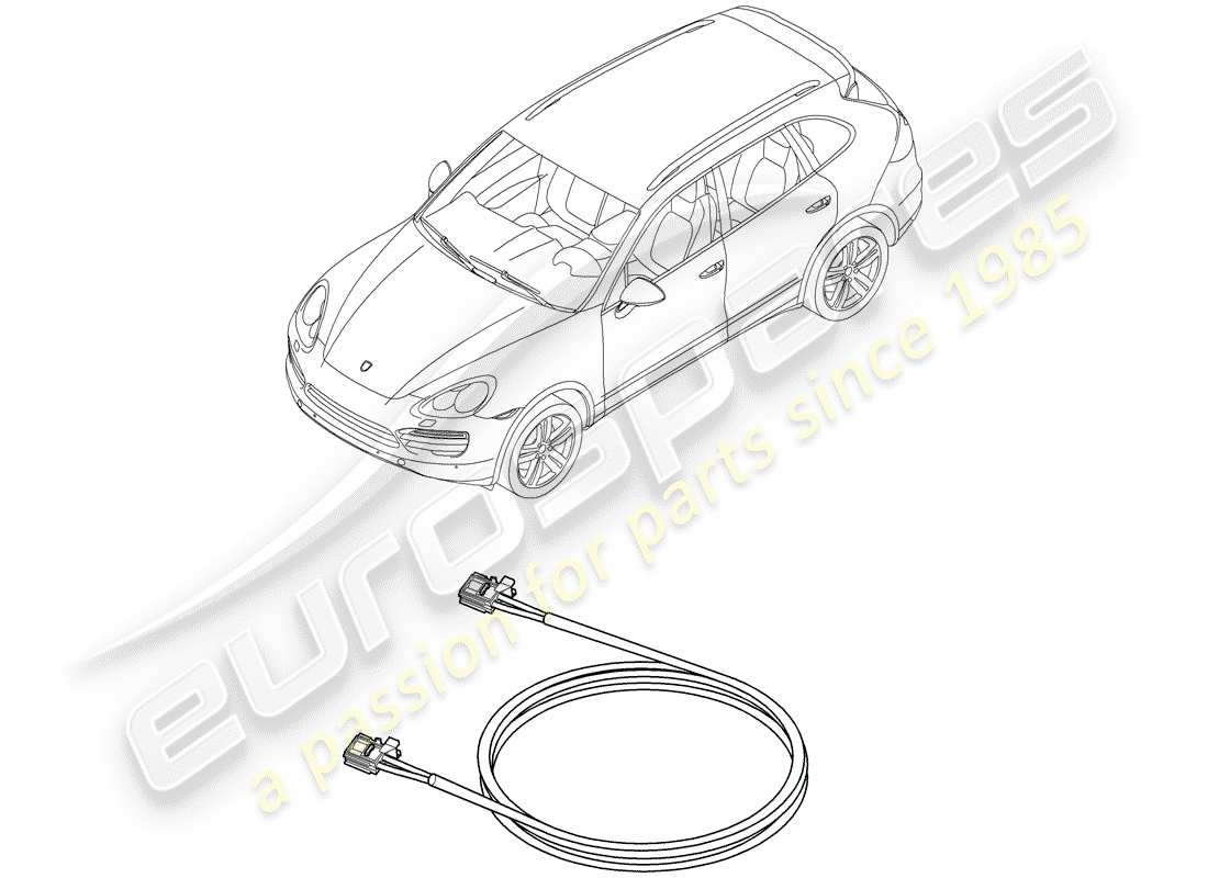 porsche 2013 (cayenne e2 92a) light fibre optic parts diagram