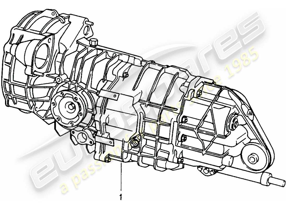 porsche replacement catalogue (1985) manual gearbox parts diagram