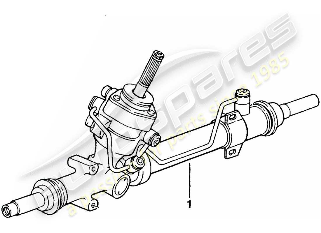 porsche replacement catalogue (1975) steering gear parts diagram