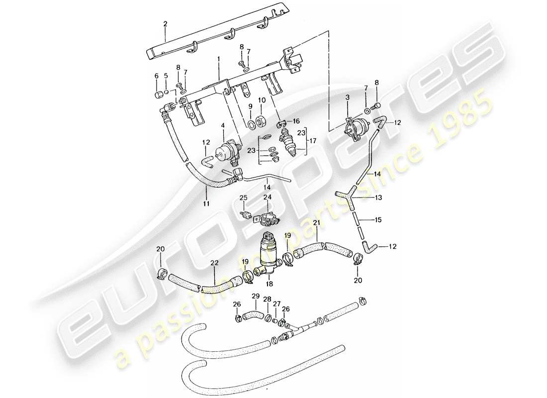 porsche 1986 (924s) l-jetronic - 2 part diagram