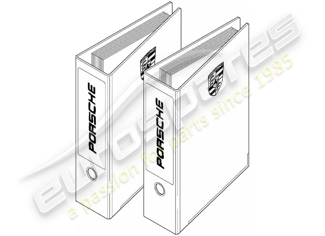 porsche 2000 (after sales literature) organisation aids parts diagram