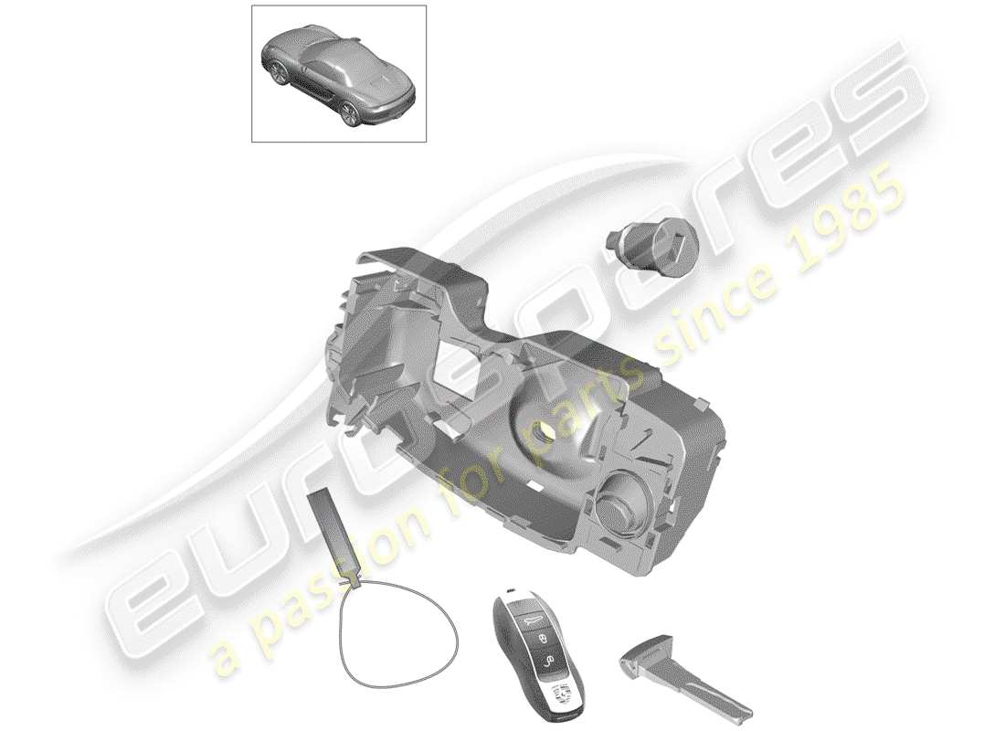 porsche 2013 (981 boxster) repair kit parts diagram