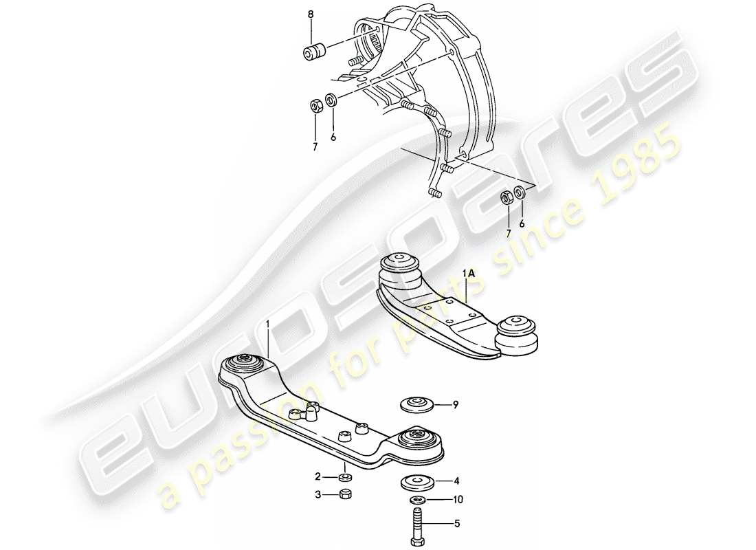 porsche 1987 (911) transmission suspension part diagram