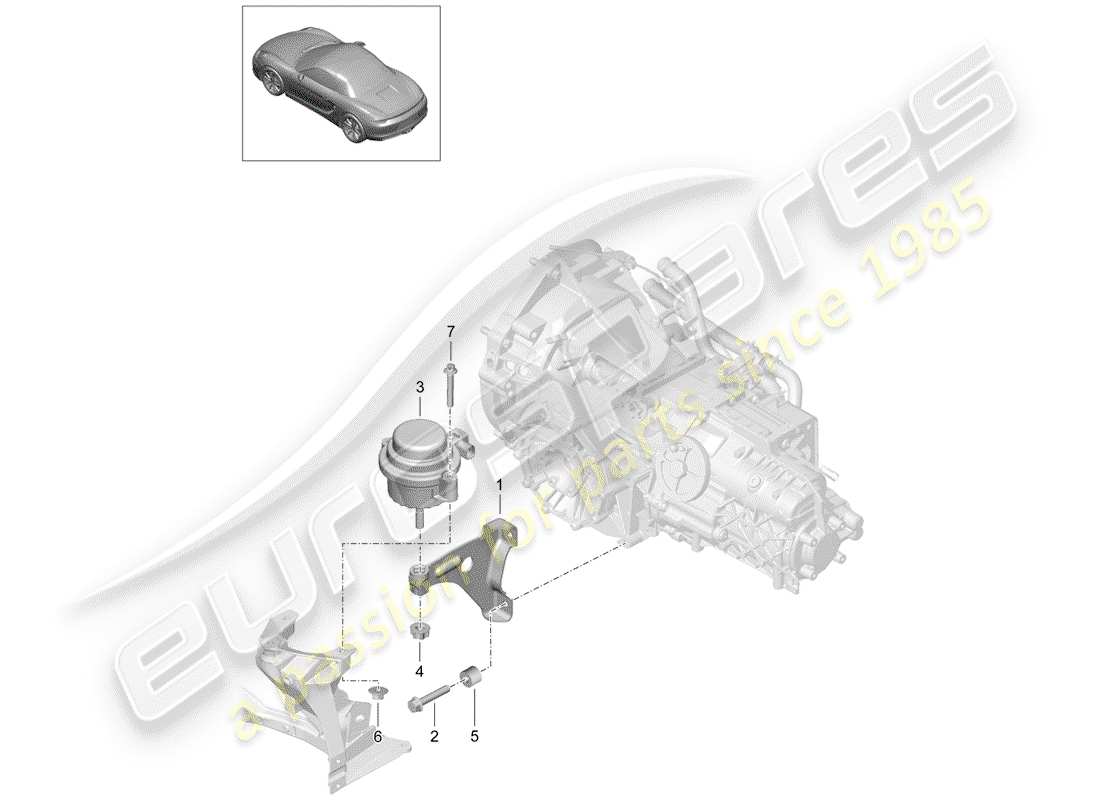 porsche 2012 (981 boxster) transmission suspension part diagram